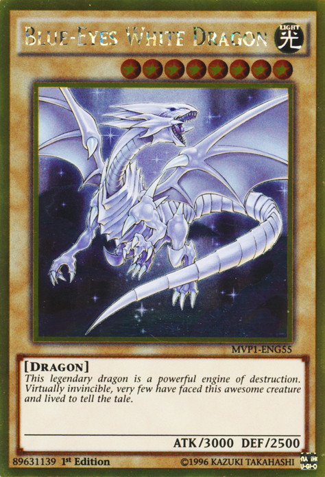 Blue-Eyes White Dragon [MVP1-ENG55] Gold Rare | RetroPlay Games