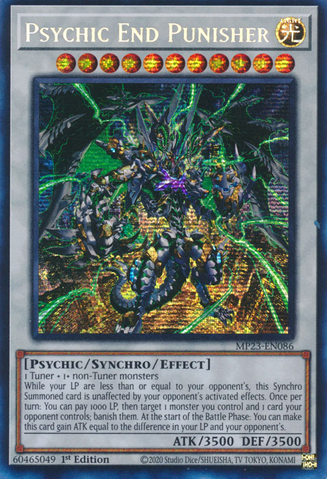 Psychic End Punisher [MP23-EN086] Prismatic Secret Rare | RetroPlay Games