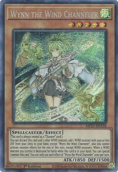 Wynn the Wind Channeler [MP21-EN158] Prismatic Secret Rare | RetroPlay Games