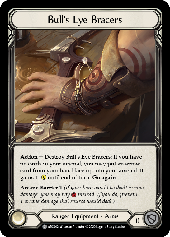 Bull's Eye Bracers [U-ARC042] (Arcane Rising Unlimited)  Unlimited Rainbow Foil | RetroPlay Games