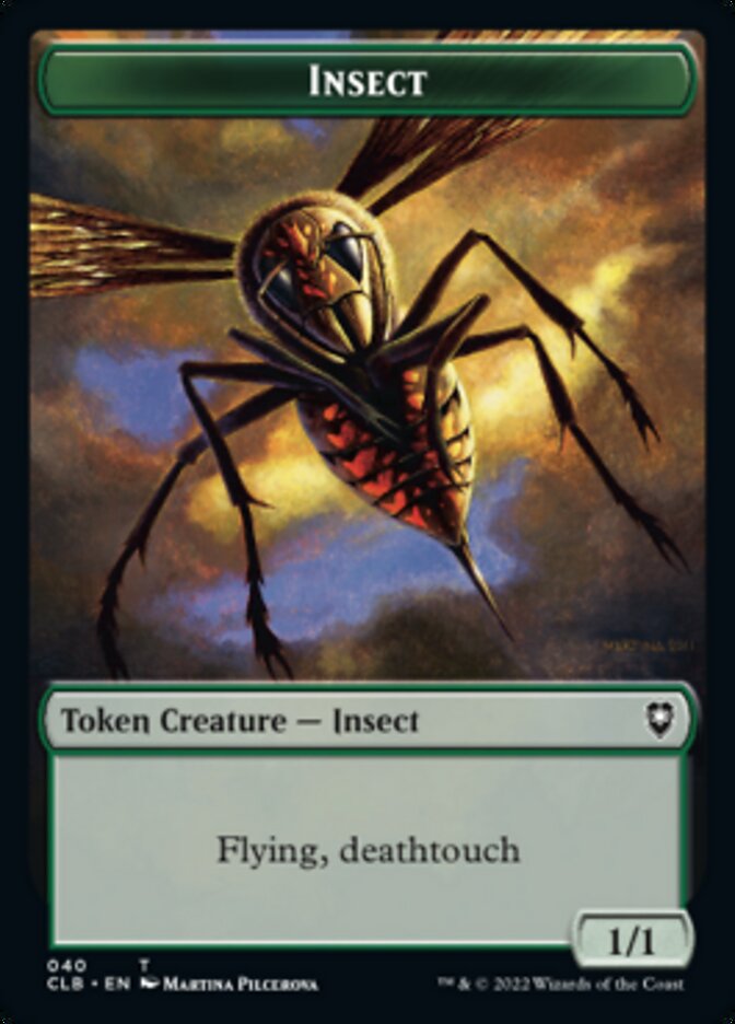 Spider // Insect Double-sided Token [Commander Legends: Battle for Baldur's Gate Tokens] | RetroPlay Games