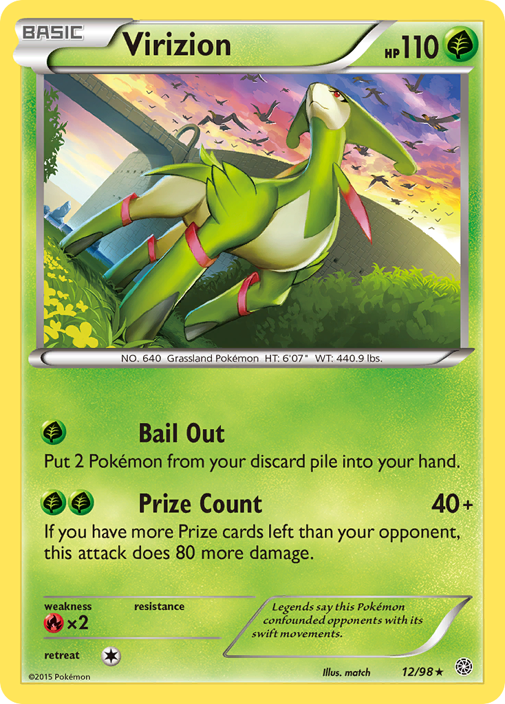 Virizion (12/98) [XY: Ancient Origins] | RetroPlay Games