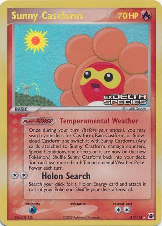 Sunny Castform (31/113) (Stamped) [EX: Delta Species] | RetroPlay Games