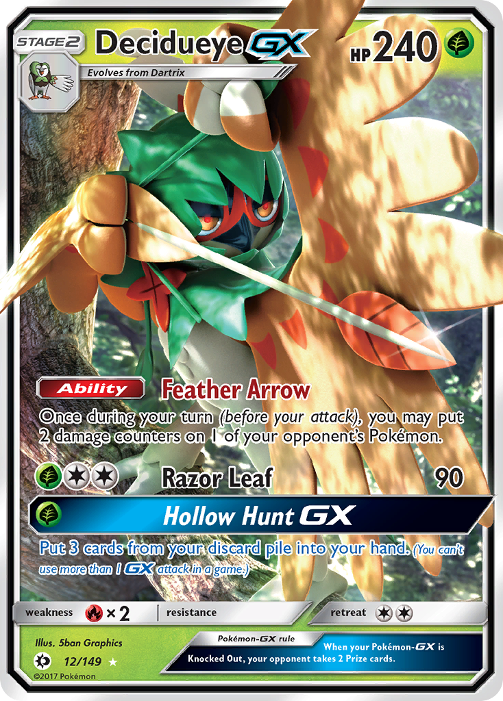 Decidueye GX (12/149) [Sun & Moon: Base Set] | RetroPlay Games