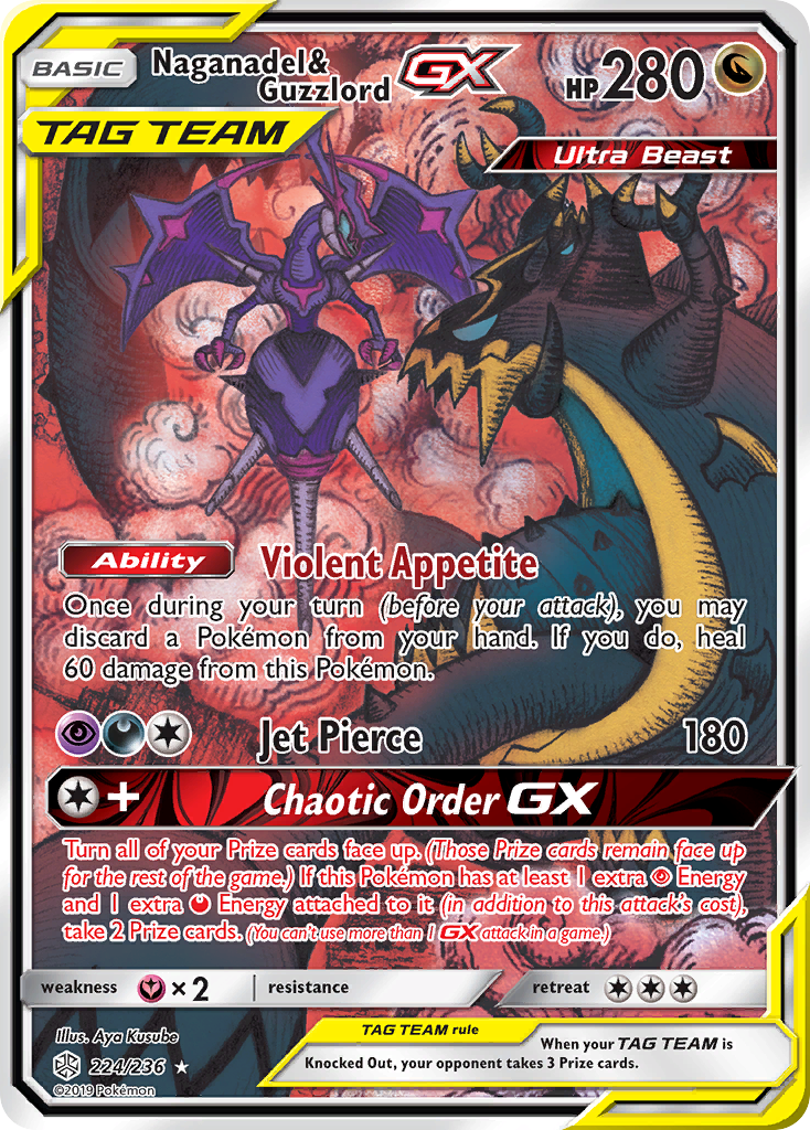 Naganadel & Guzzlord GX (224/236) [Sun & Moon: Cosmic Eclipse] | RetroPlay Games