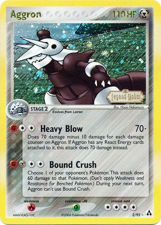 Aggron (2/92) (Stamped) [EX: Legend Maker] | RetroPlay Games