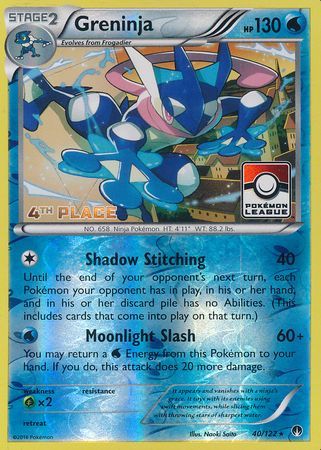 Greninja (40/122) (League Promo 4th Place) [XY: BREAKpoint] | RetroPlay Games