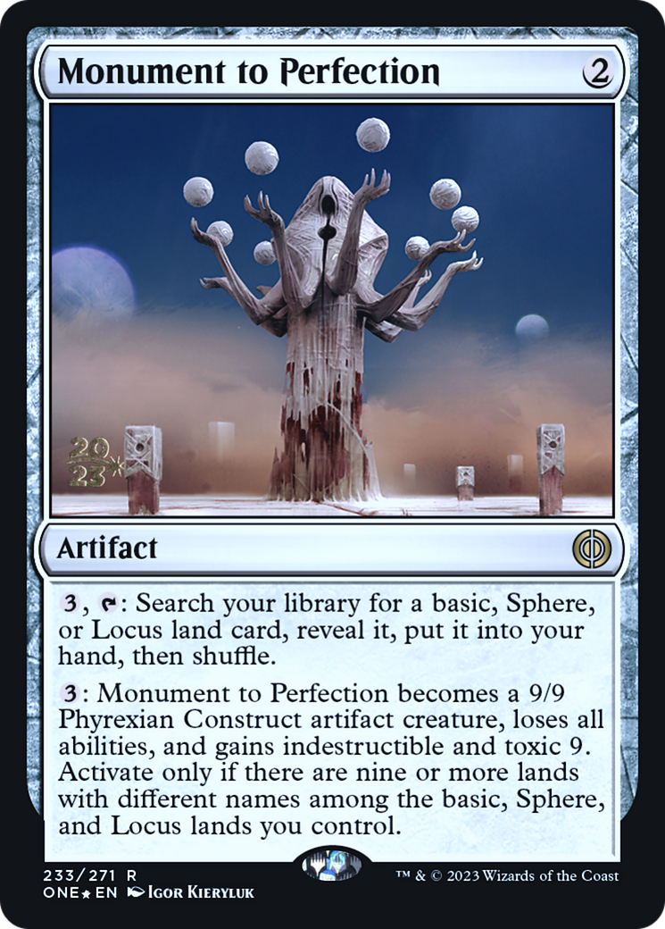 Monument to Perfection [Phyrexia: All Will Be One Prerelease Promos] | RetroPlay Games