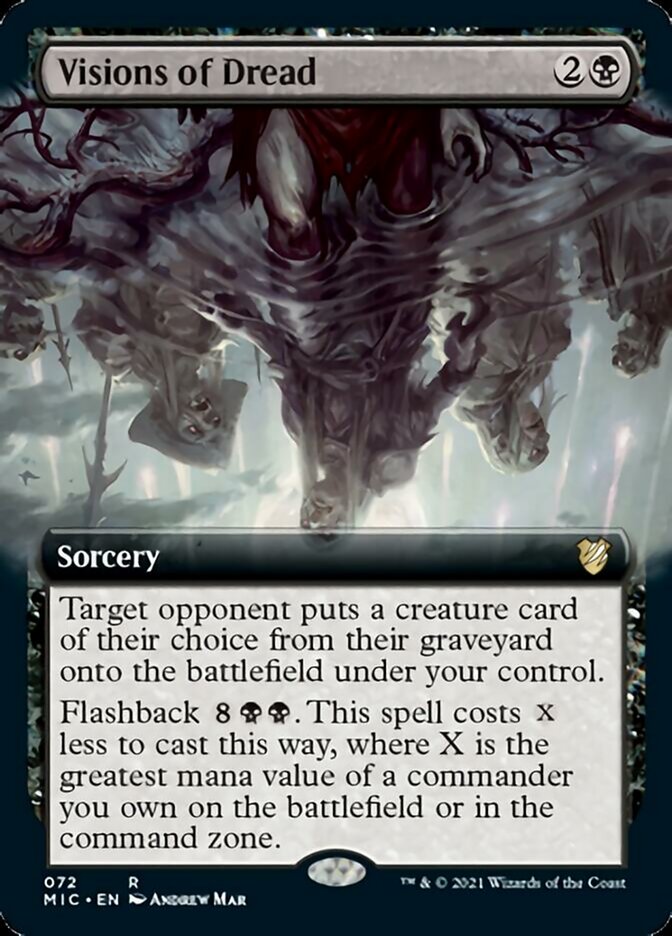Visions of Dread (Extended) [Innistrad: Midnight Hunt Commander] | RetroPlay Games