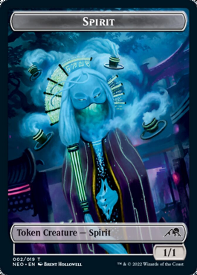 Spirit (002) // Dragon Spirit Double-sided Token [Kamigawa: Neon Dynasty Tokens] | RetroPlay Games