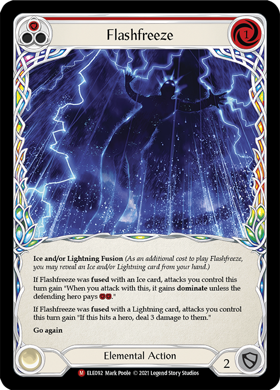 Flashfreeze [ELE092] (Tales of Aria)  1st Edition Rainbow Foil | RetroPlay Games