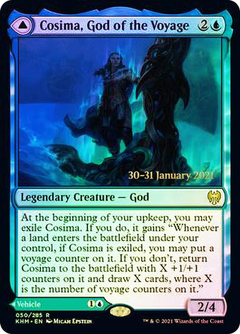 Cosima, God of the Voyage // The Omenkeel  [Kaldheim Prerelease Promos] | RetroPlay Games