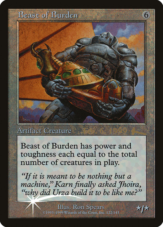 Beast of Burden [Urza's Legacy Promos] | RetroPlay Games