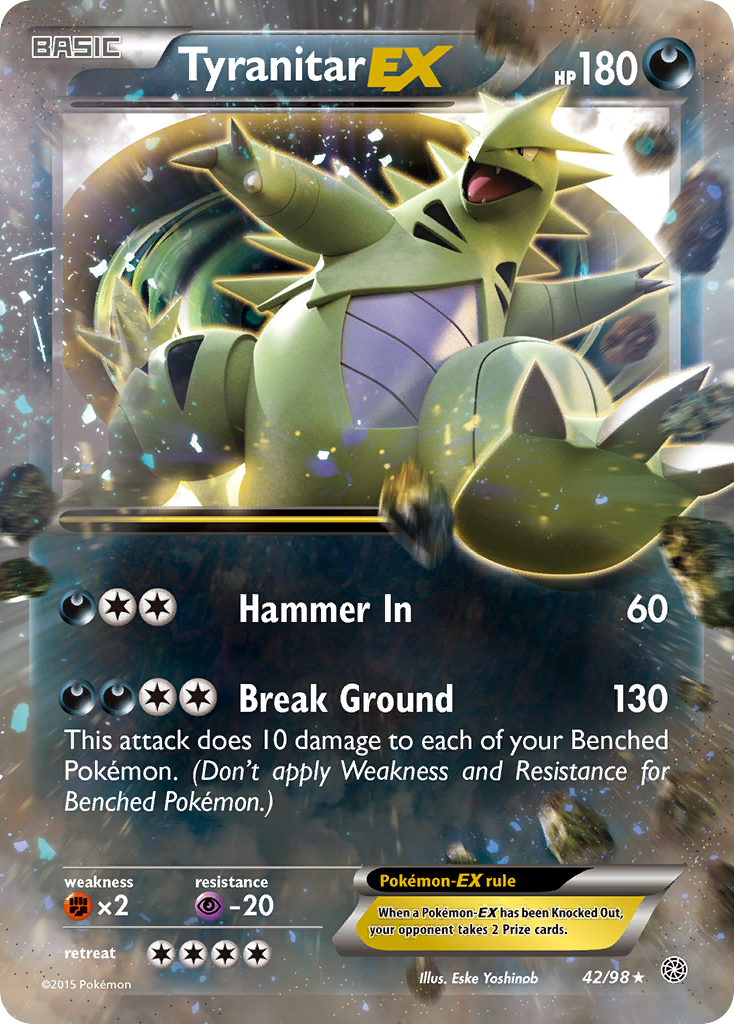 Tyranitar EX (42/98) [XY: Ancient Origins] | RetroPlay Games