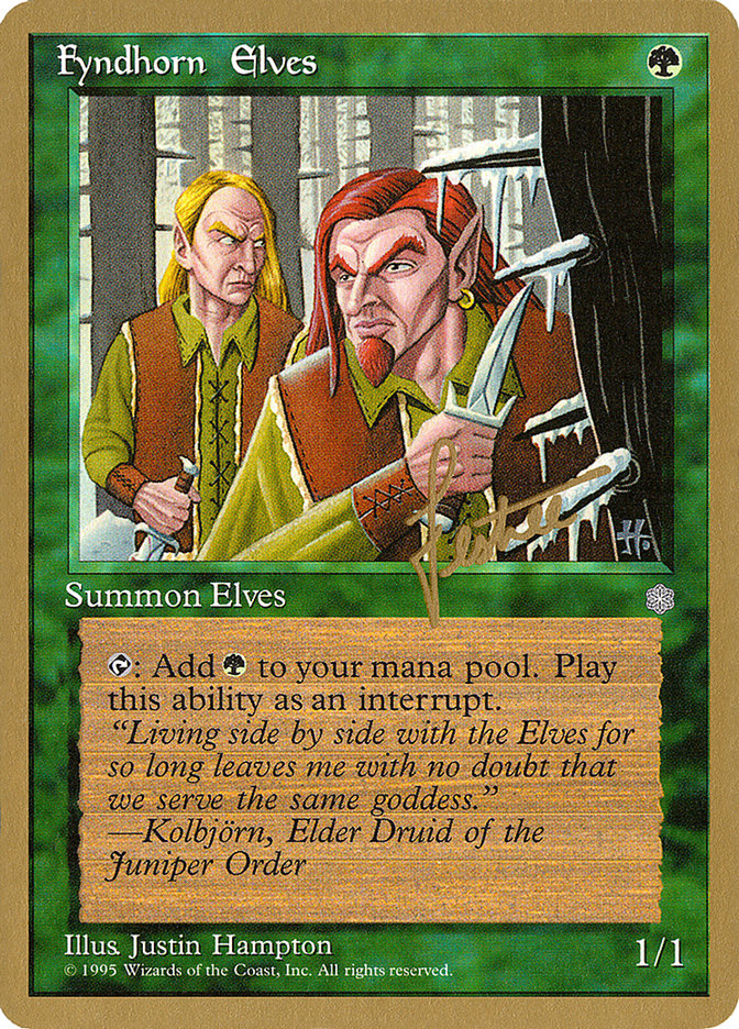 Fyndhorn Elves (Bertrand Lestree) [Pro Tour Collector Set] | RetroPlay Games