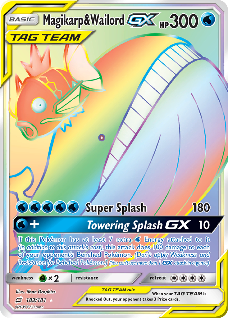 Magikarp & Wailord GX (183/181) [Sun & Moon: Team Up] | RetroPlay Games