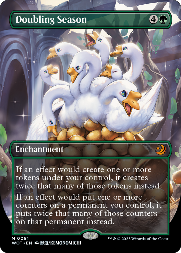 Doubling Season (Anime Borderless) [Wilds of Eldraine: Enchanting Tales] | RetroPlay Games