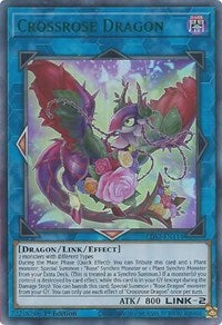 Crossrose Dragon (Green) [LDS2-EN114] Ultra Rare | RetroPlay Games