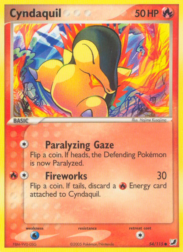 Cyndaquil (54/115) [EX: Unseen Forces] | RetroPlay Games