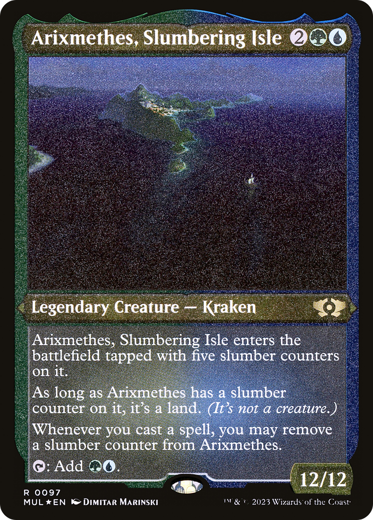 Arixmethes, Slumbering Isle (Foil Etched) [Multiverse Legends] | RetroPlay Games