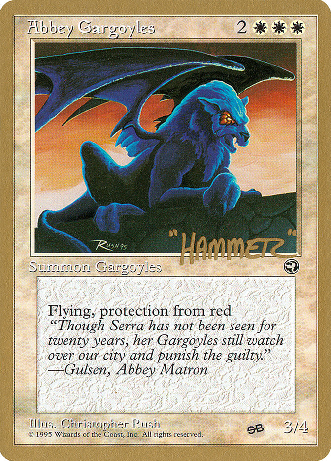 Abbey Gargoyles (Shawn "Hammer" Regnier) (SB) [Pro Tour Collector Set] | RetroPlay Games