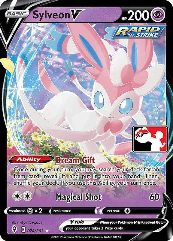 Sylveon V (074/203) [Prize Pack Series One] | RetroPlay Games