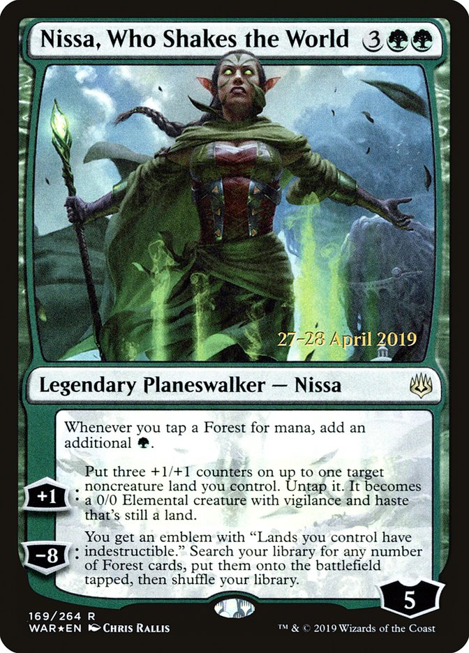 Nissa, Who Shakes the World  [War of the Spark Prerelease Promos] | RetroPlay Games