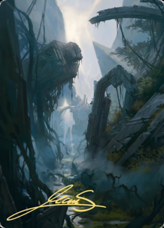 Swamp 2 Art Card (Gold-Stamped Signature) [Zendikar Rising Art Series] | RetroPlay Games