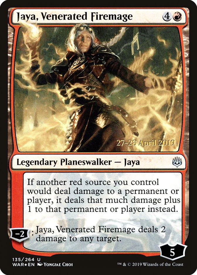 Jaya, Venerated Firemage  [War of the Spark Prerelease Promos] | RetroPlay Games