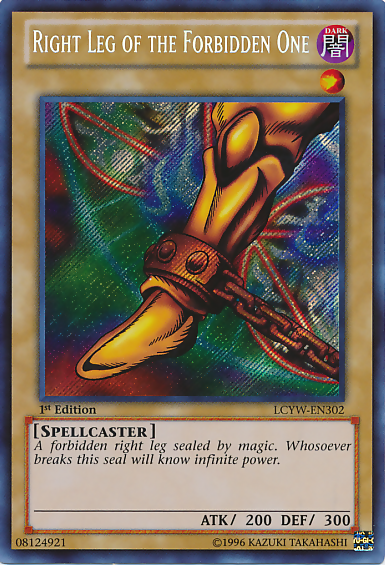 Right Leg of the Forbidden One [LCYW-EN302] Secret Rare | RetroPlay Games