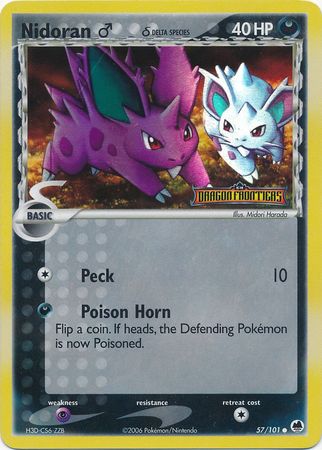 Nidoran (57/101) (Male) (Delta Species) (Stamped) [EX: Dragon Frontiers] | RetroPlay Games