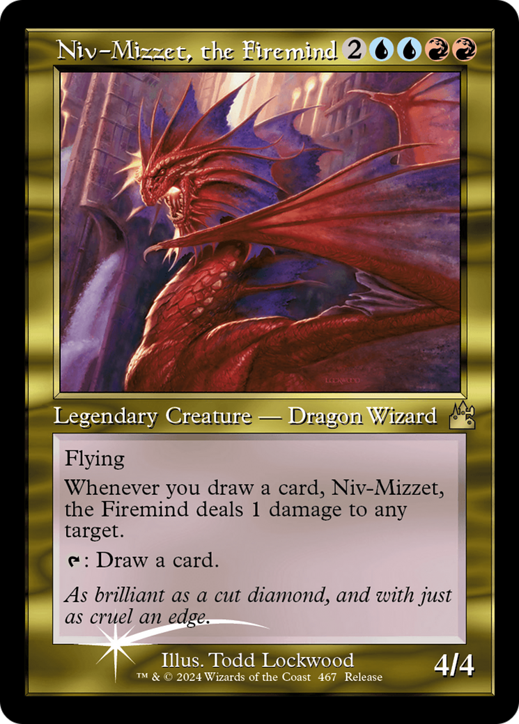 Niv-Mizzet, the Firemind (Retro Frame) [Ravnica Remastered] | RetroPlay Games