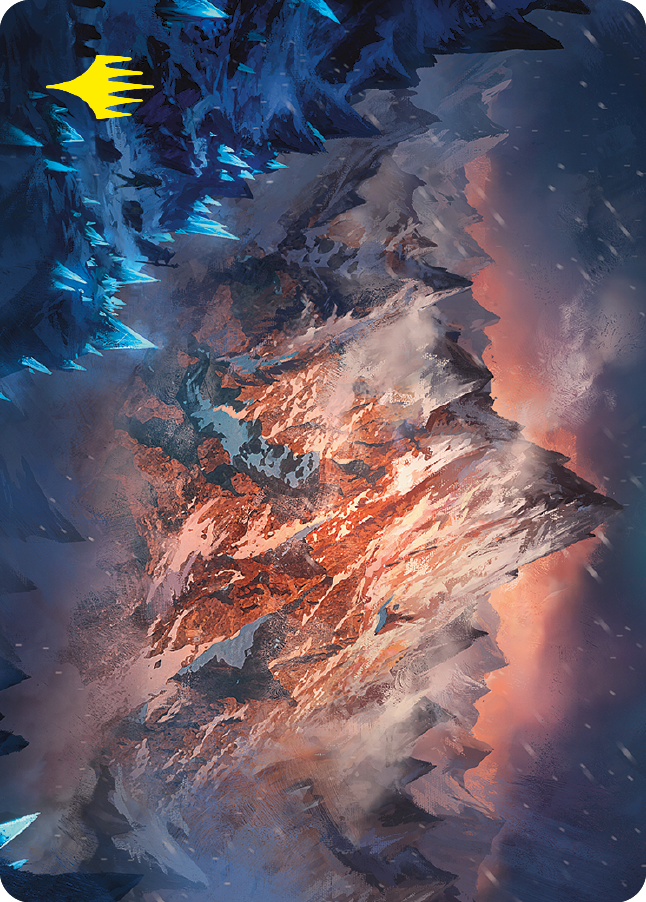 Mountain Art Card (Gold-Stamped Signature) [The Lord of the Rings: Tales of Middle-earth Art Series] | RetroPlay Games