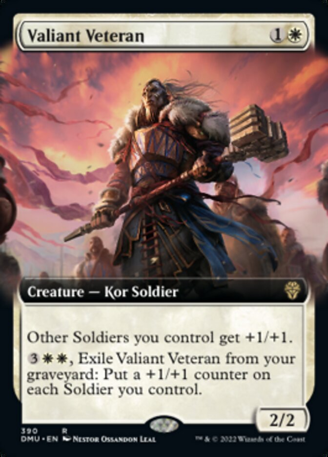 Valiant Veteran (Extended Art) [Dominaria United] | RetroPlay Games