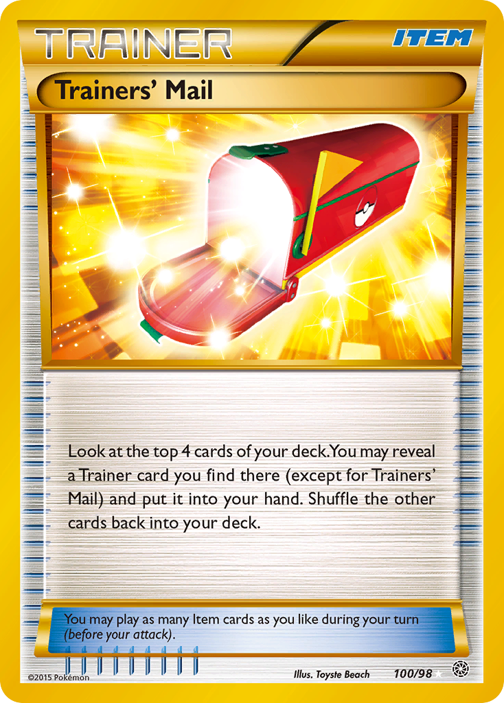 Trainers' Mail (100/98) [XY: Ancient Origins] | RetroPlay Games