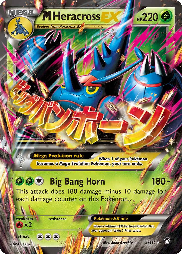 M Heracross EX (5/111) [XY: Furious Fists] | RetroPlay Games