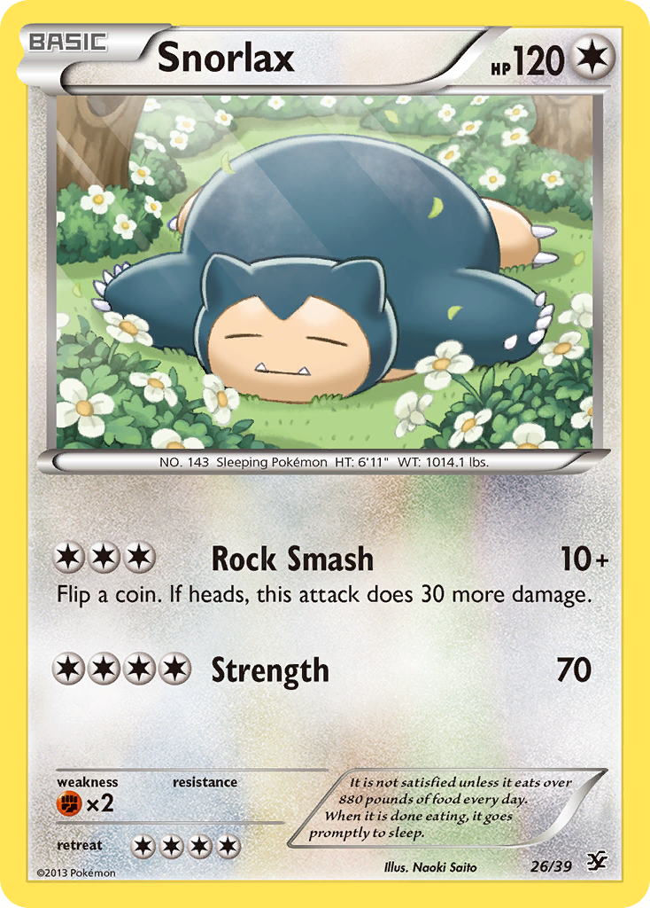 Snorlax (26/39) [XY: Kalos Starter Set] | RetroPlay Games