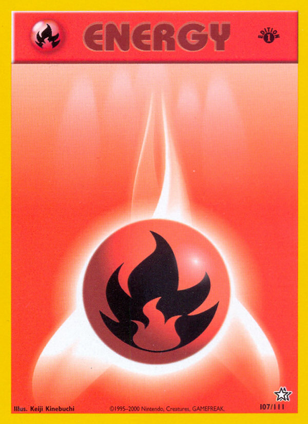 Fire Energy (107/111) [Neo Genesis 1st Edition] | RetroPlay Games