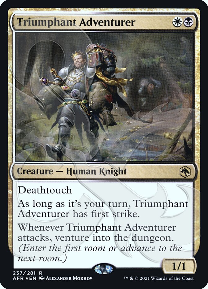 Triumphant Adventurer (Ampersand Promo) [Dungeons & Dragons: Adventures in the Forgotten Realms Promos] | RetroPlay Games