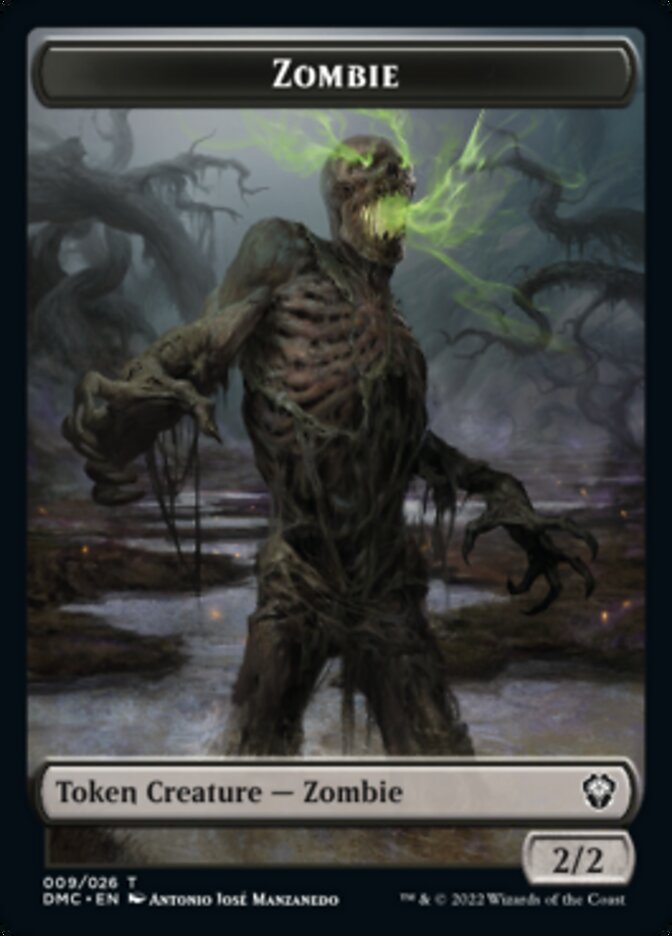 Saproling // Zombie Double-sided Token [Dominaria United Tokens] | RetroPlay Games