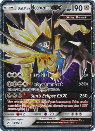 Dusk Mane Necrozma GX (90/156) (Jumbo Card) [Sun & Moon: Ultra Prism] | RetroPlay Games