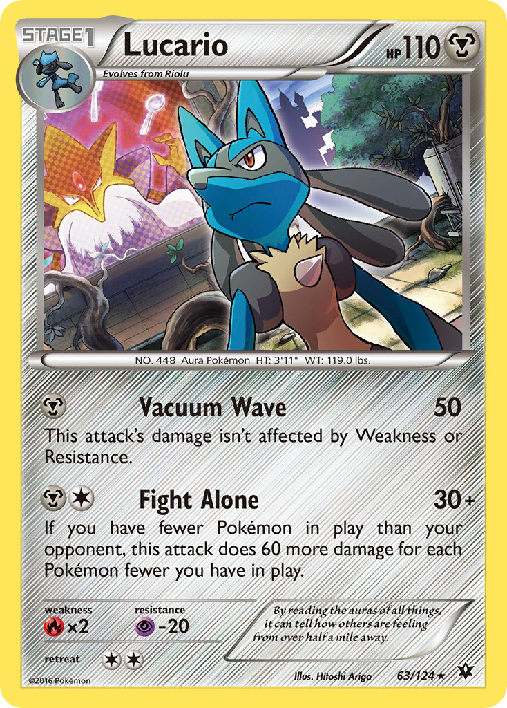 Lucario (63/124) (Cosmos Holo) [XY: Fates Collide] | RetroPlay Games