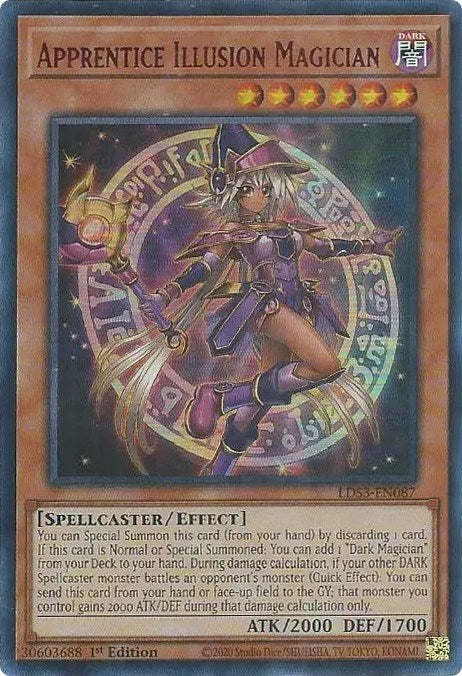 Apprentice Illusion Magician (Red) [LDS3-EN087] Ultra Rare | RetroPlay Games