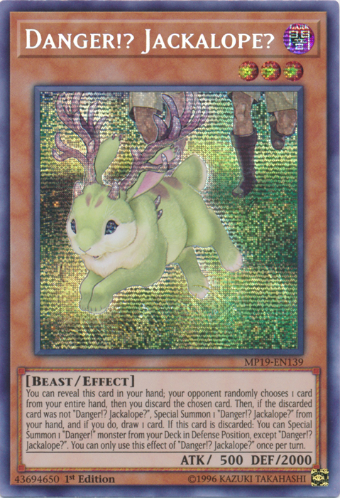 Danger!? Jackalope? [MP19-EN139] Prismatic Secret Rare | RetroPlay Games