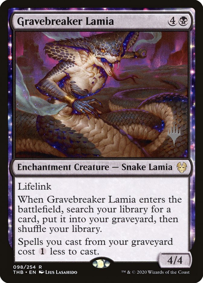 Gravebreaker Lamia (Promo Pack) [Theros Beyond Death Promos] | RetroPlay Games