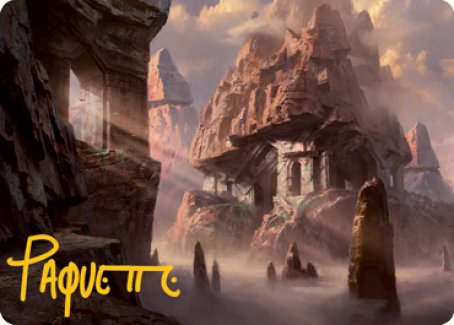 Mountain (277) Art Card (Gold-Stamped Signature) [Dungeons & Dragons: Adventures in the Forgotten Realms Art Series] | RetroPlay Games