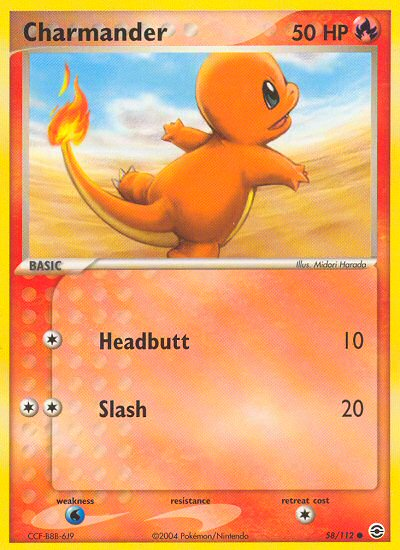 Charmander (58/112) [EX: FireRed & LeafGreen] | RetroPlay Games