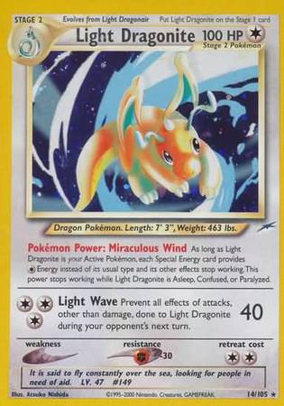 Light Dragonite (14/105) [Neo Destiny Unlimited] | RetroPlay Games