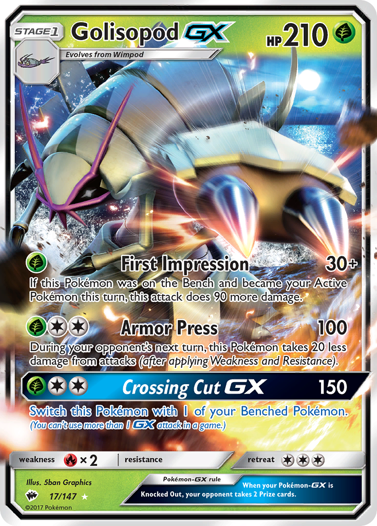 Golisopod GX (17/147) [Sun & Moon: Burning Shadows] | RetroPlay Games