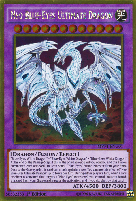 Neo Blue-Eyes Ultimate Dragon [MVP1-ENG01] Gold Rare | RetroPlay Games